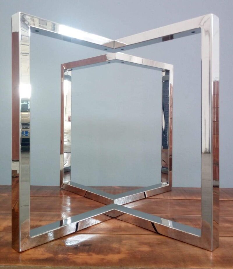 Chân bàn ăn inox bóng - ảnh 2